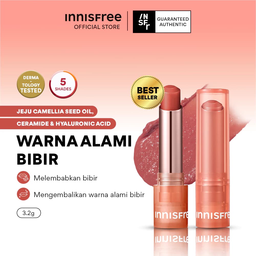 Innisfree Dewy Tint Lip Balm 3.2g - Pelembap Bibir Berwarna