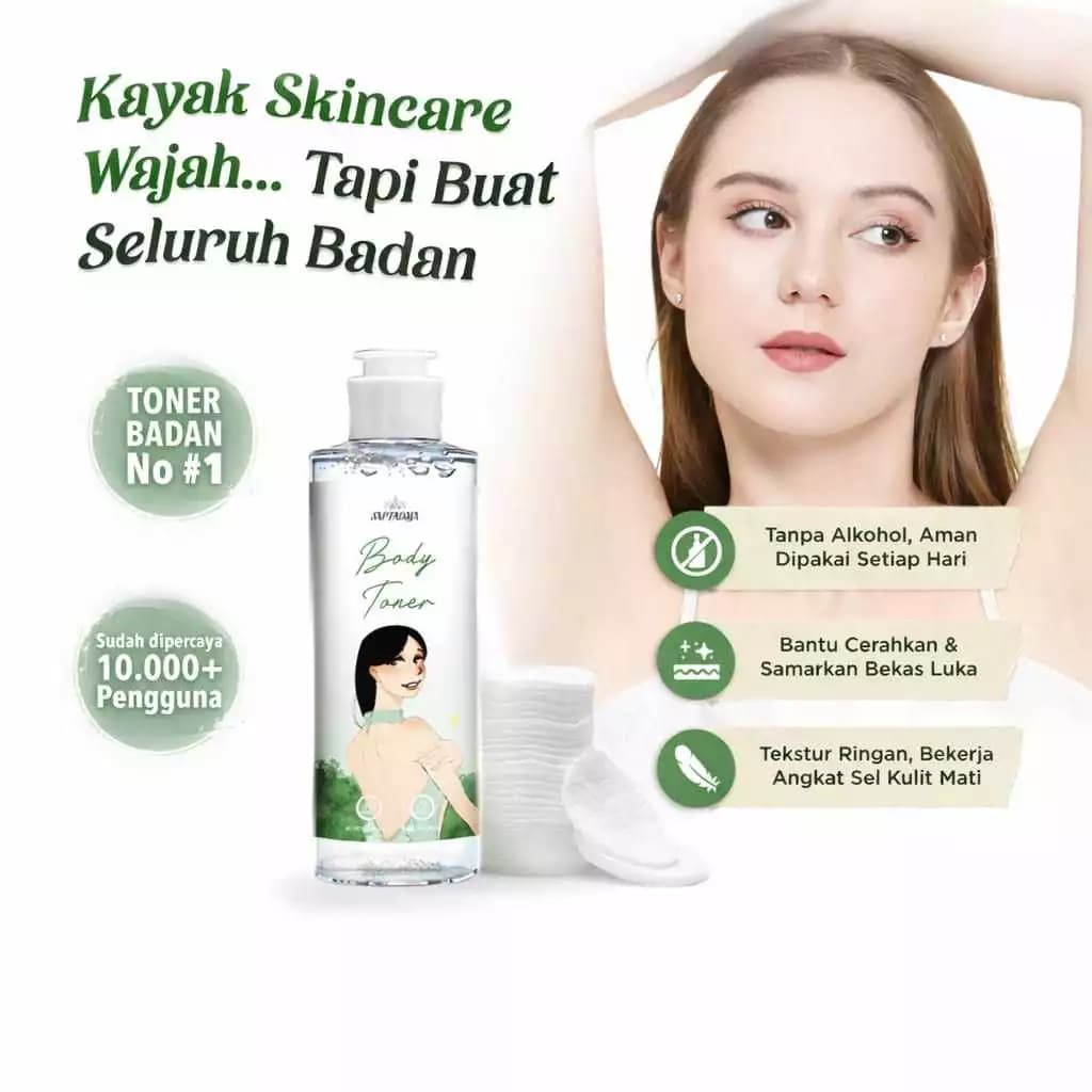 SAPTADASA - Toner Badan Whitening Tanpa Alkohol AHA BHA Niacinamide 100mL