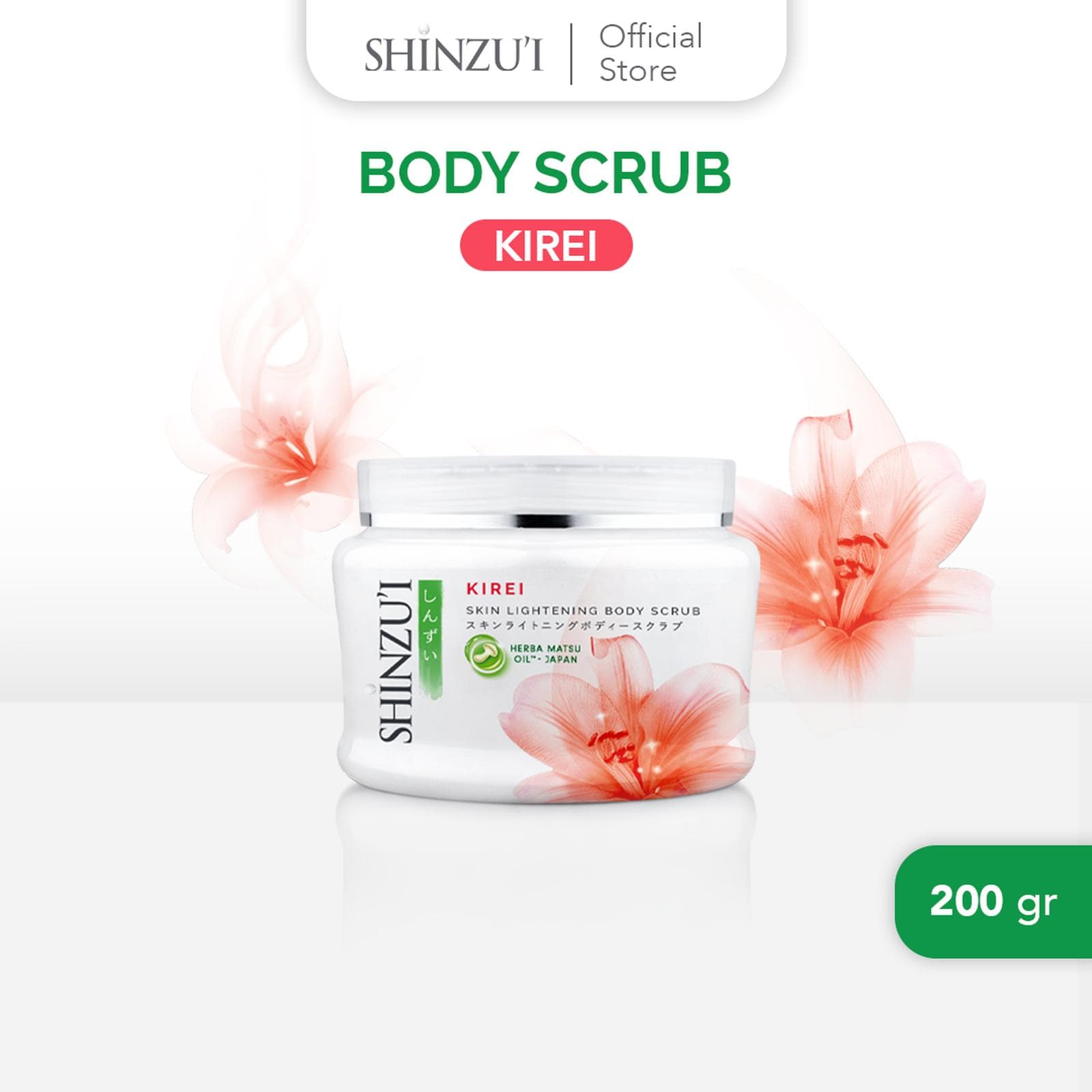 Shinzui Kirei Skin Lightening Body Scrub 200g